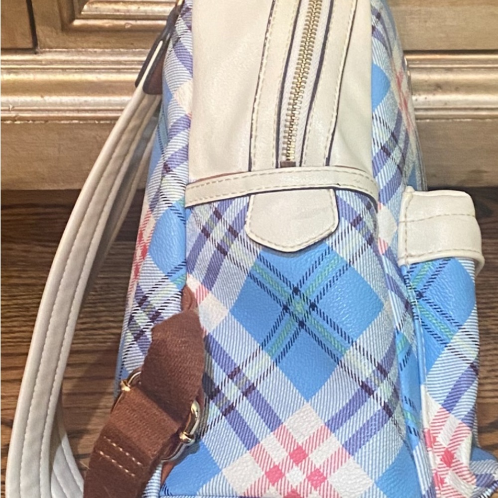 E-Land American Classics Backpack Blue And Pink View 5